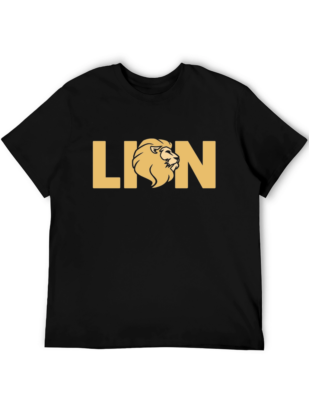 Lion Graphic Black T-Shirt