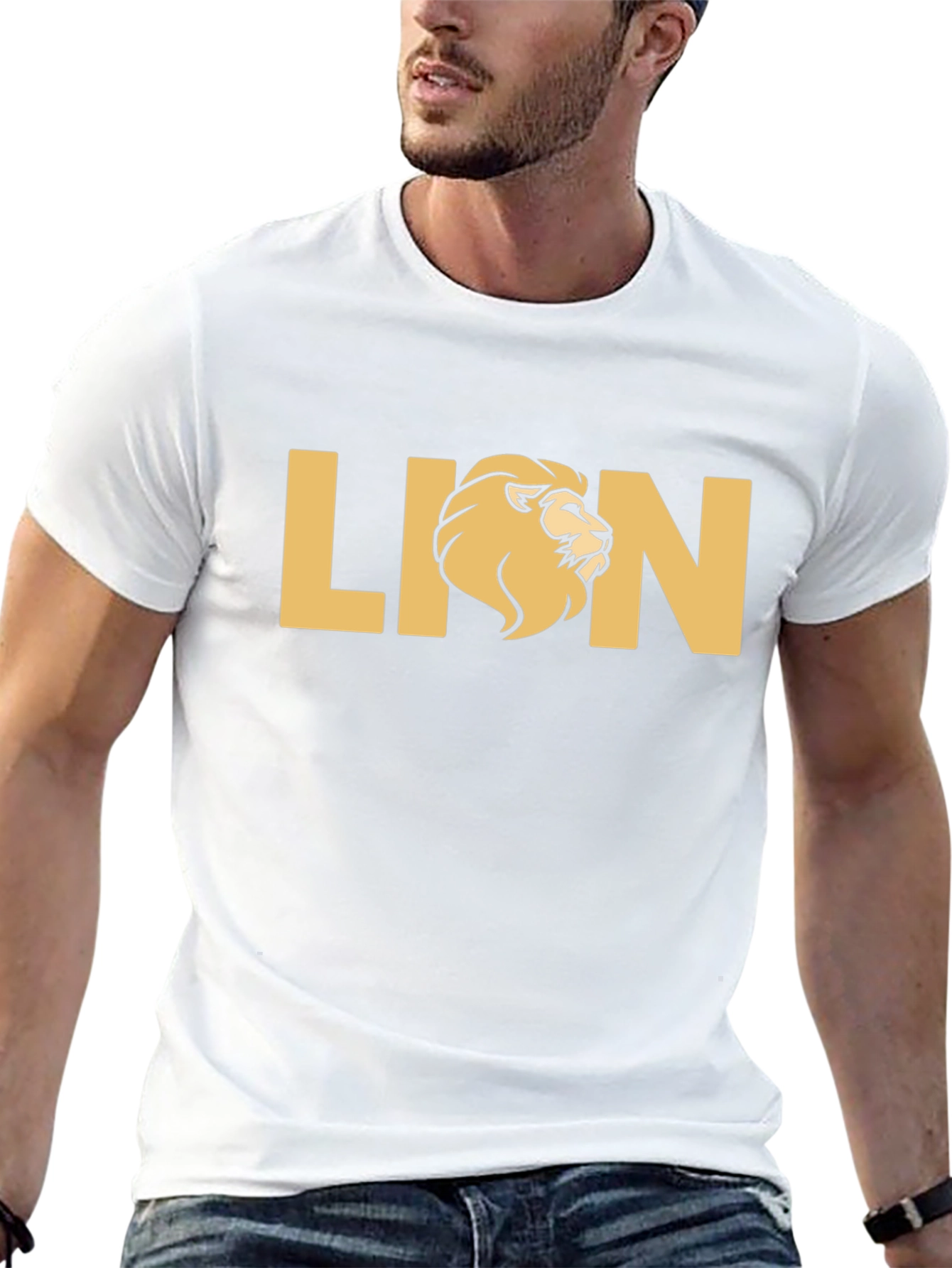 Lion Graphic Black T-Shirt
