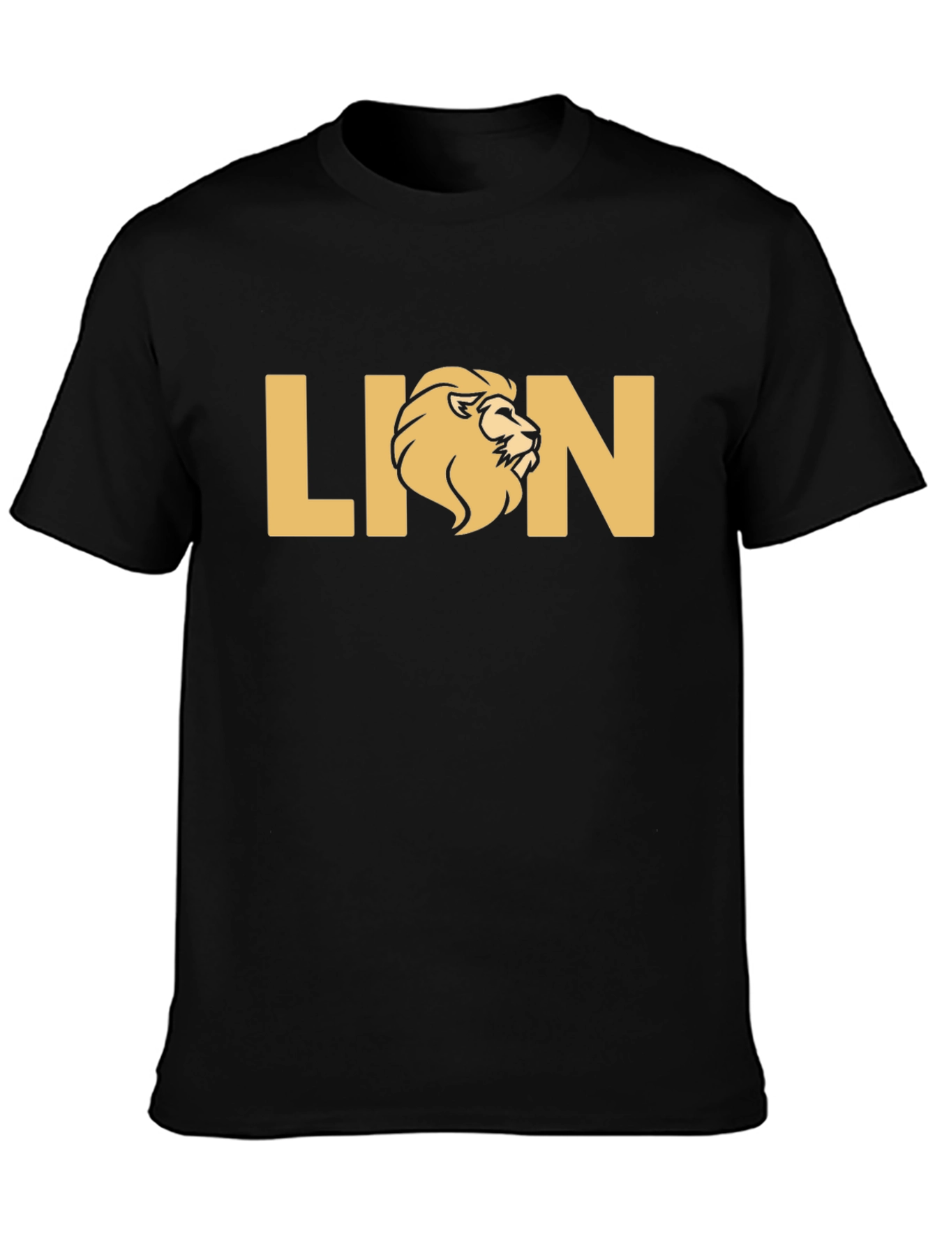 Lion Graphic Black T-Shirt