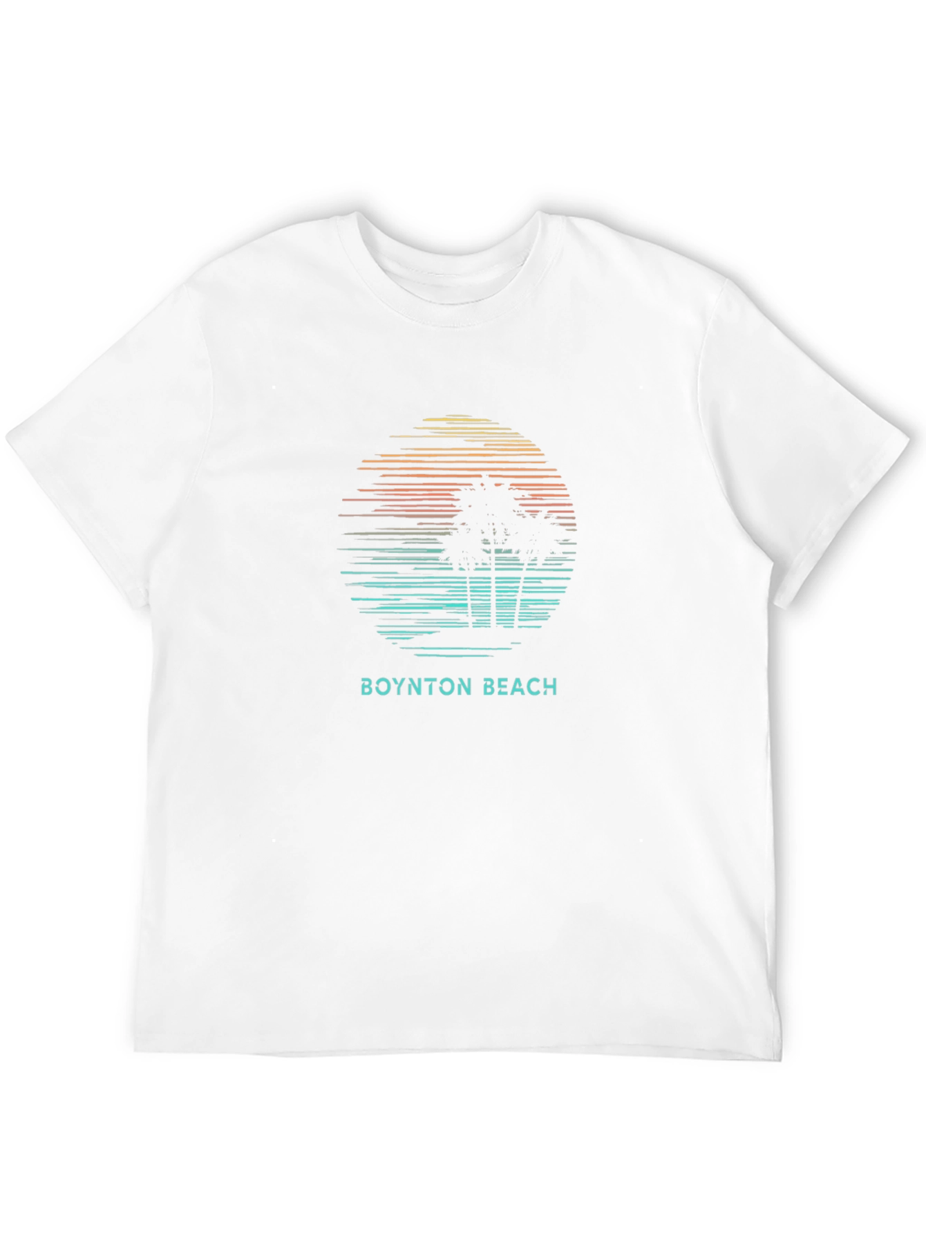 Boynton Beach T-Shirt - Tropical Palm Tree Graphic Tee