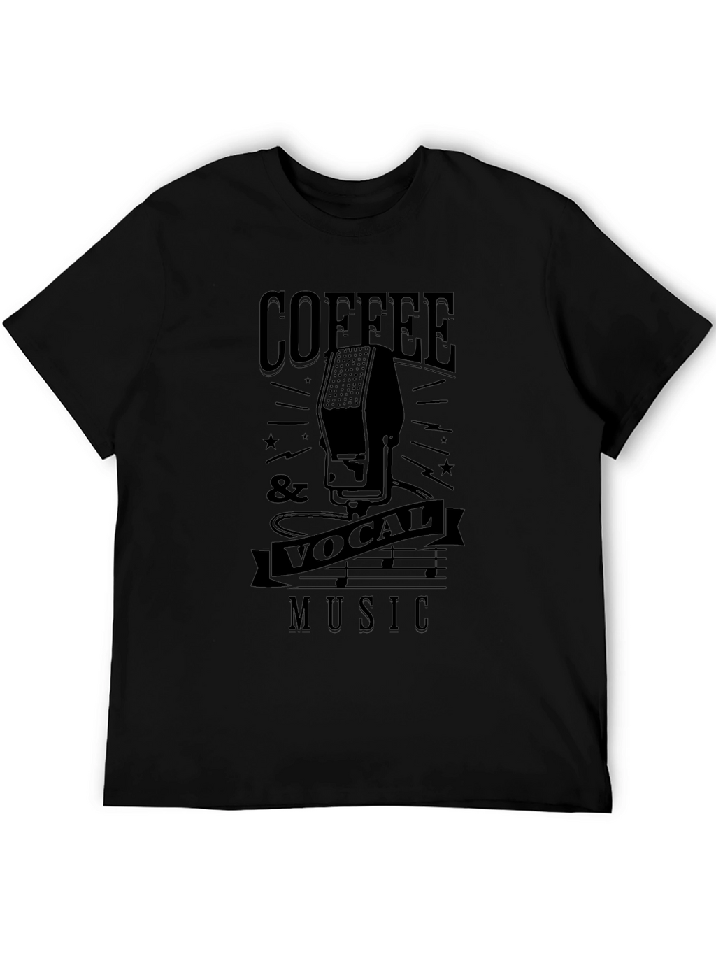 Coffee & Vocal Music Graphic T-Shirt