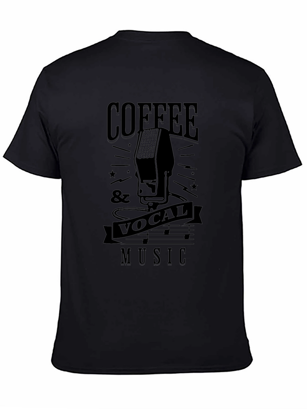 Coffee & Vocal Music Graphic T-Shirt