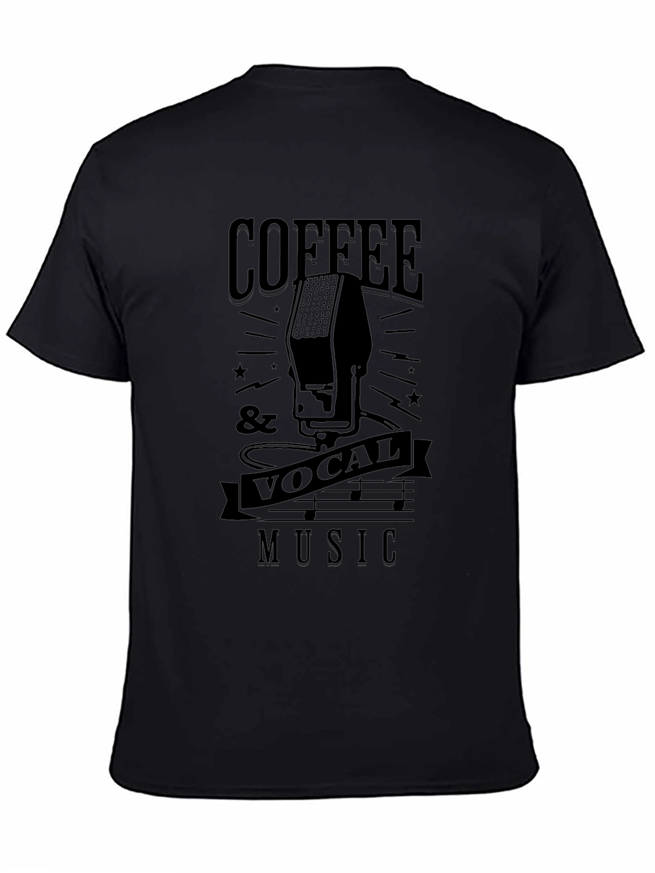 Coffee & Vocal Music Graphic T-Shirt