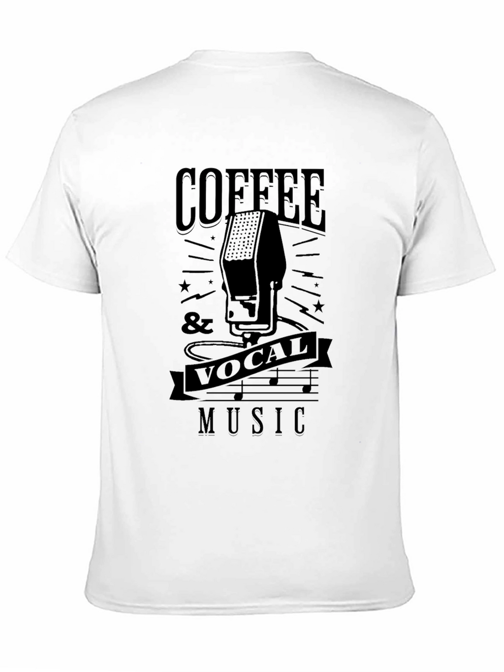 Coffee & Vocal Music Graphic T-Shirt