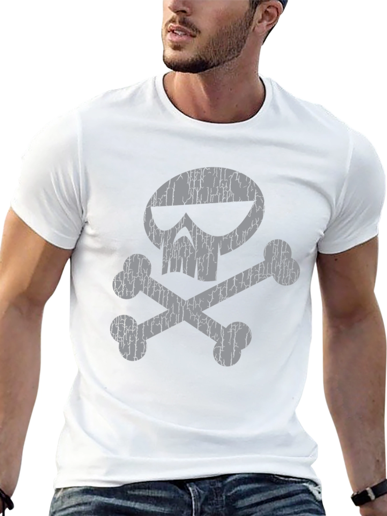 Skull & Crossbones Graphic Tee - Classic Style