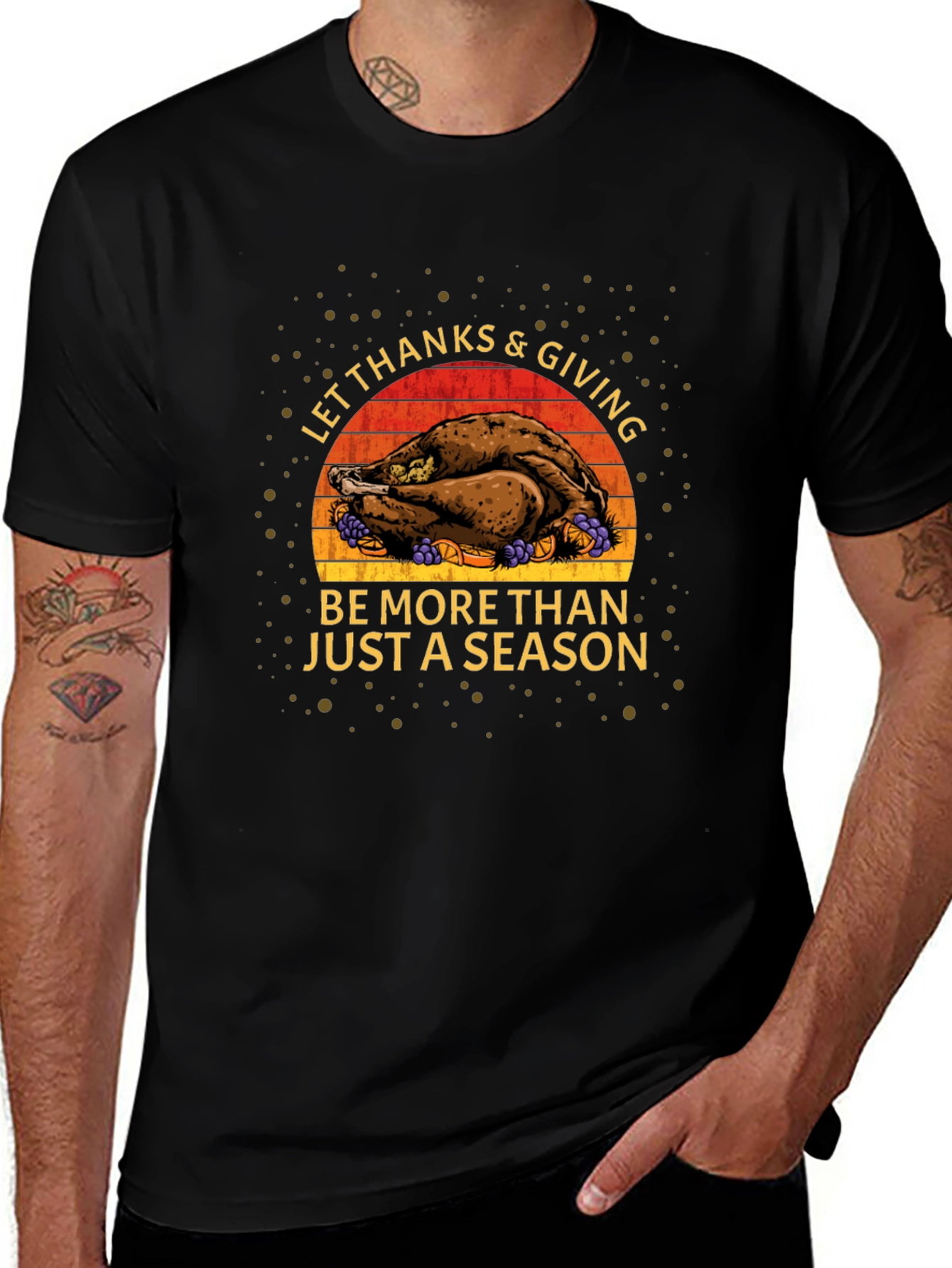 Thanksgiving Turkey Graphic T-Shirt
