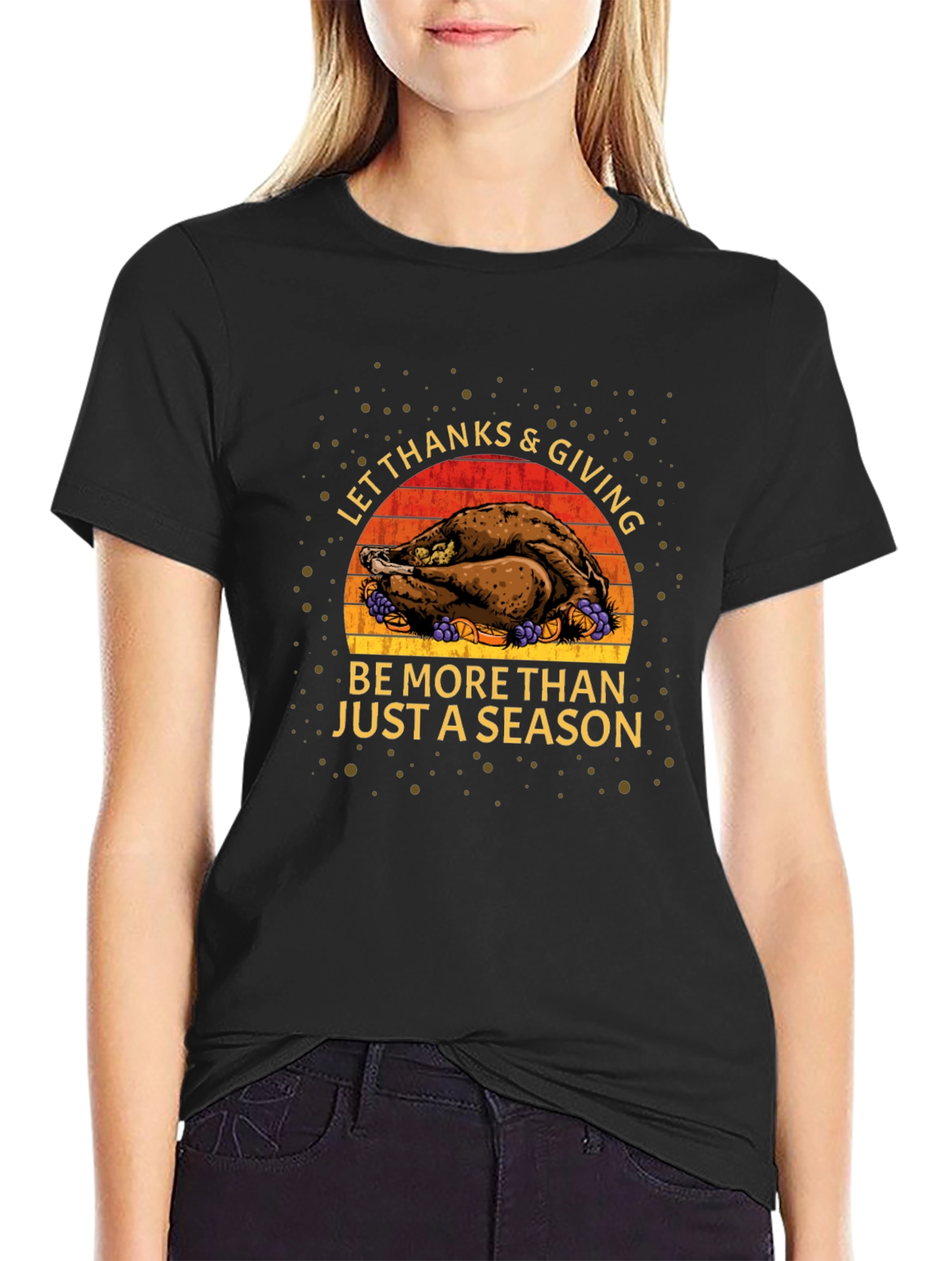 Thanksgiving Turkey Graphic T-Shirt