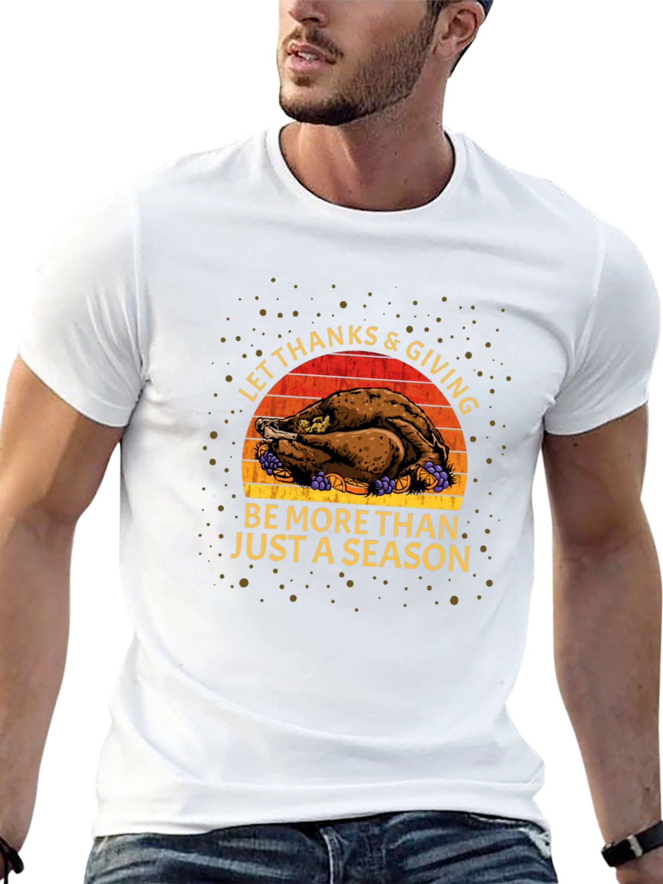 Thanksgiving Turkey Graphic T-Shirt