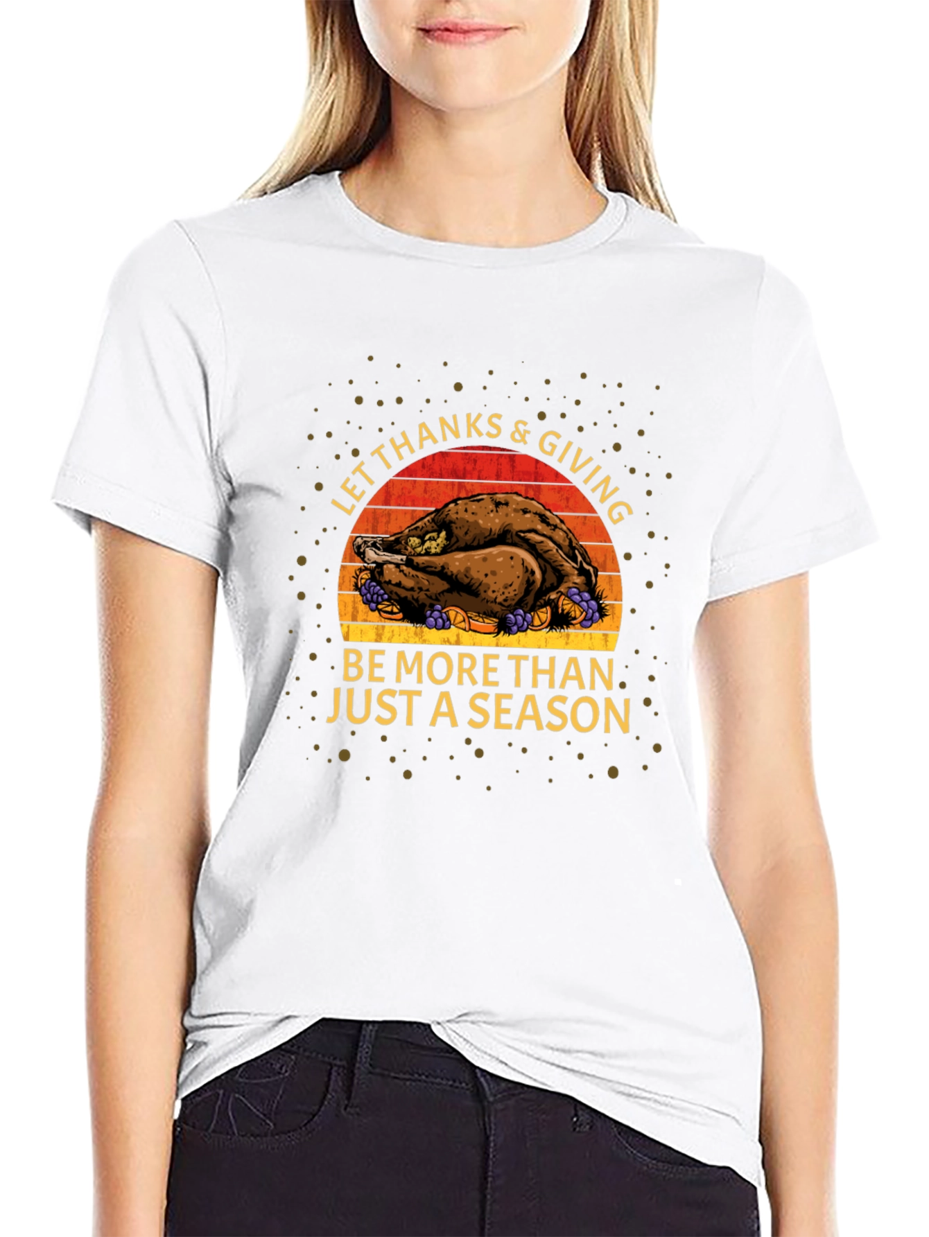 Thanksgiving Turkey Graphic T-Shirt