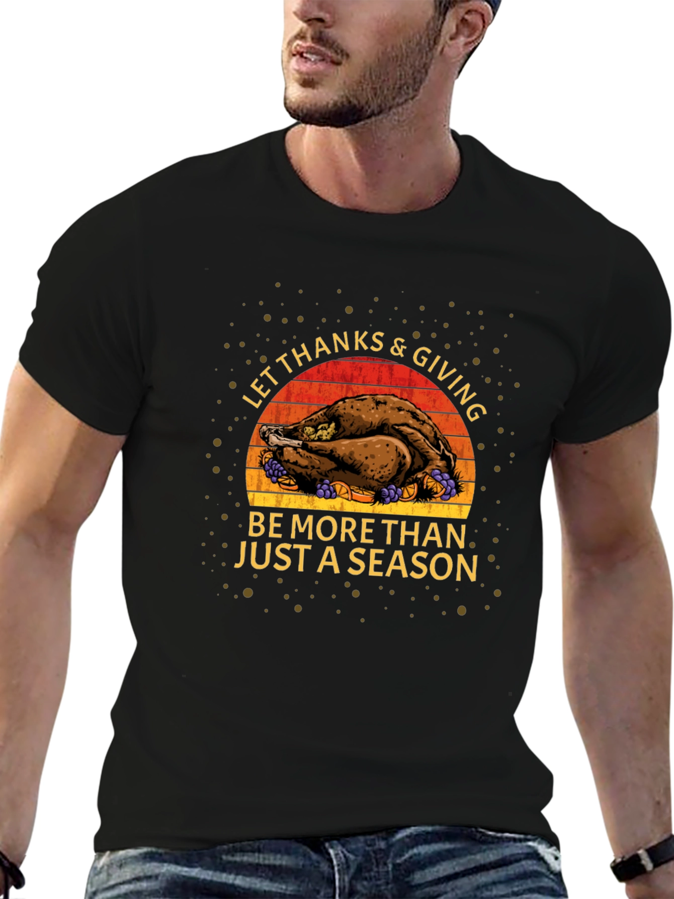 Thanksgiving Turkey Graphic T-Shirt