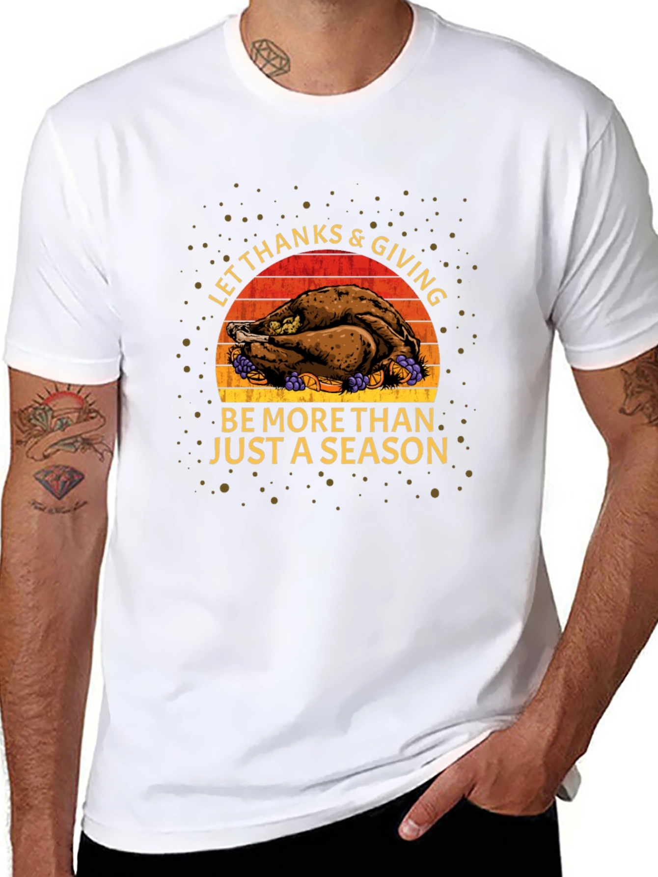 Thanksgiving Turkey Graphic T-Shirt