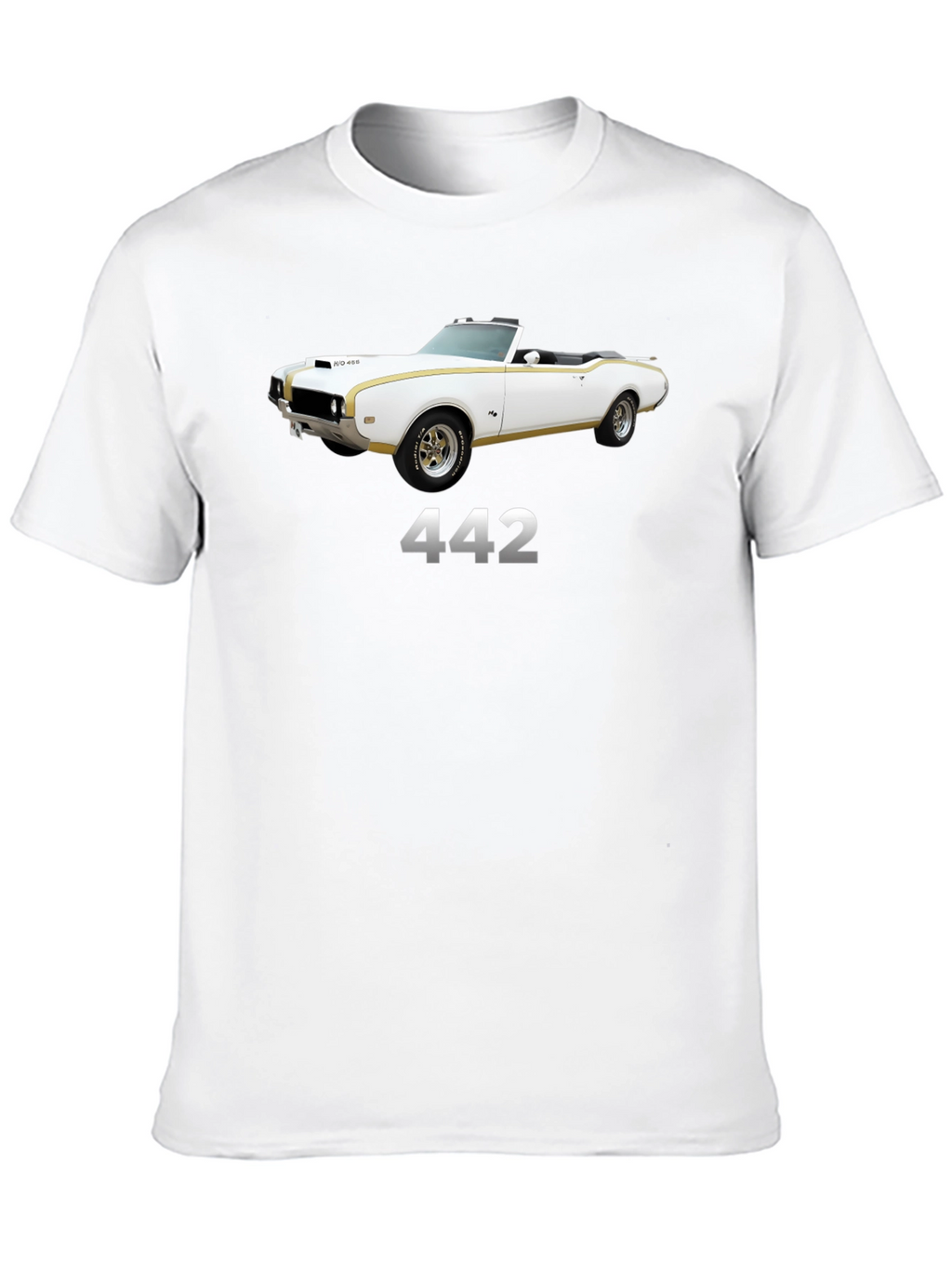 442 Classic Car Black T-Shirt