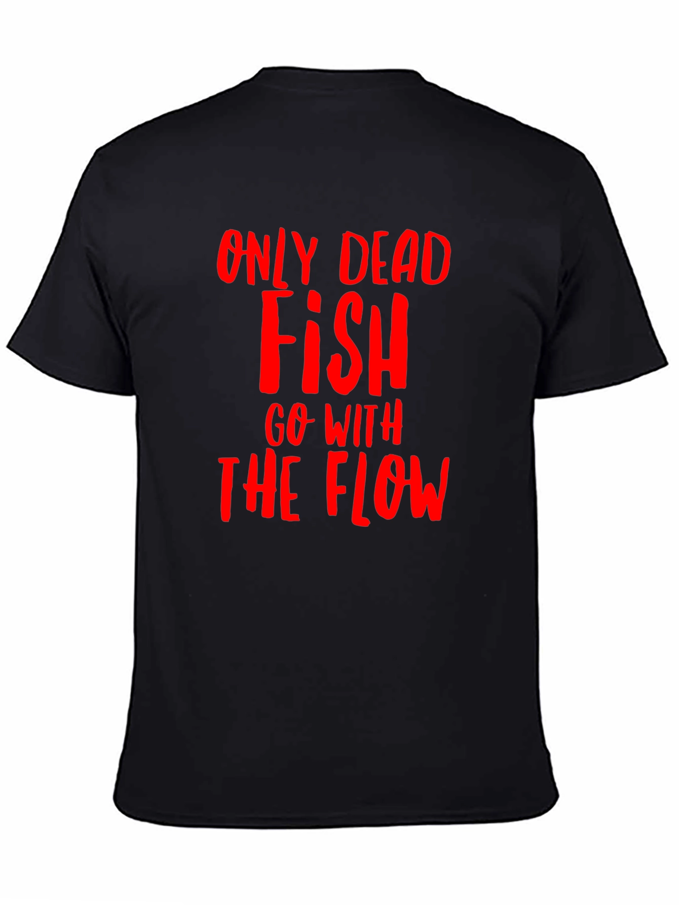 Only Dead Fish T-Shirt - Black Graphic Tee