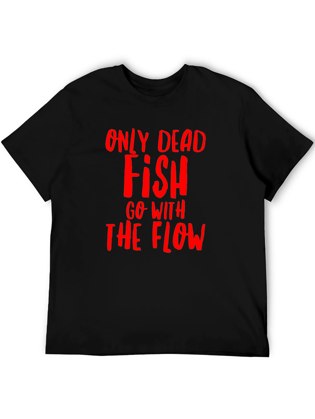 Only Dead Fish T-Shirt - Black Graphic Tee