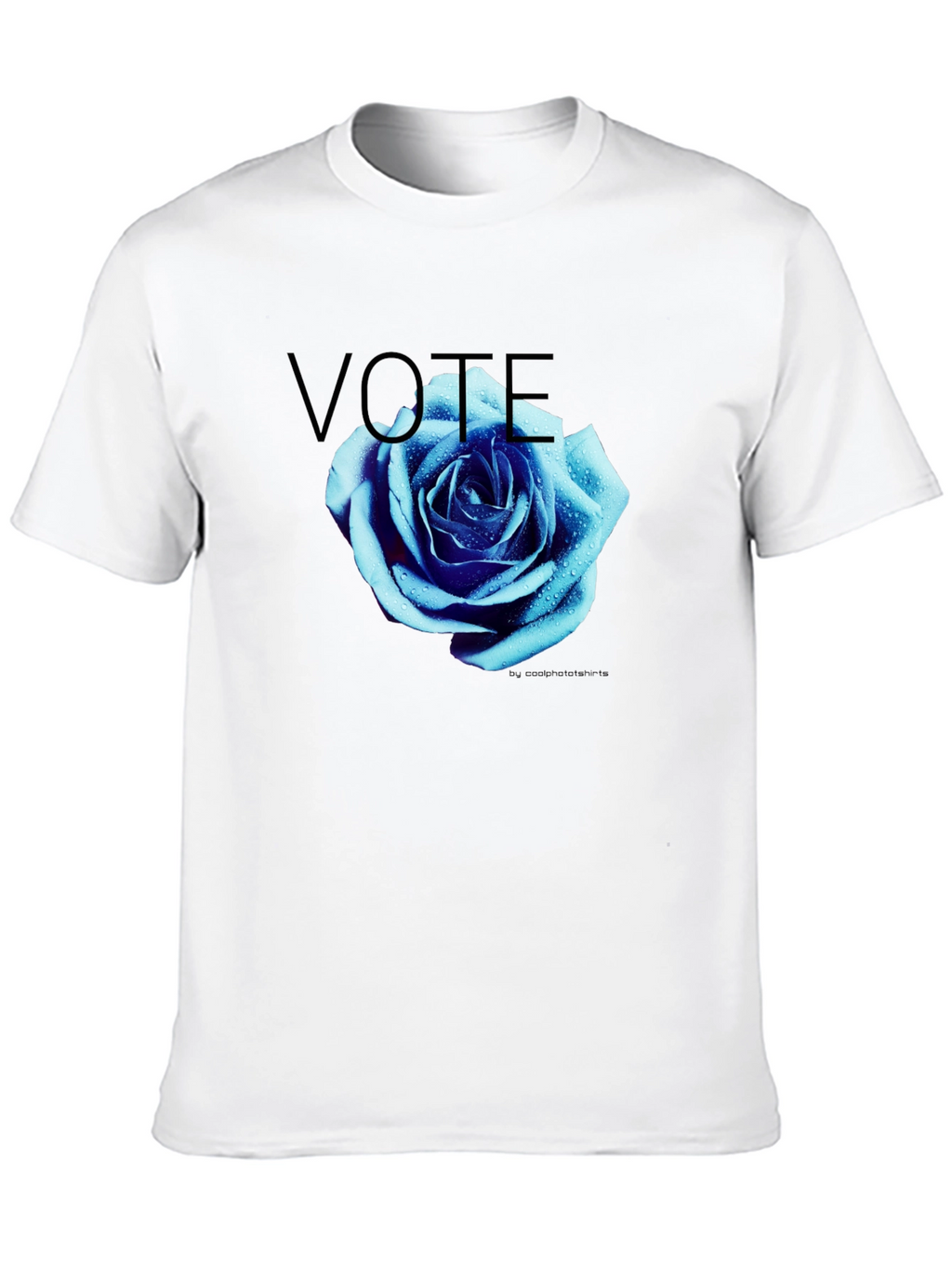 Vote Blue Rose Graphic T-Shirt