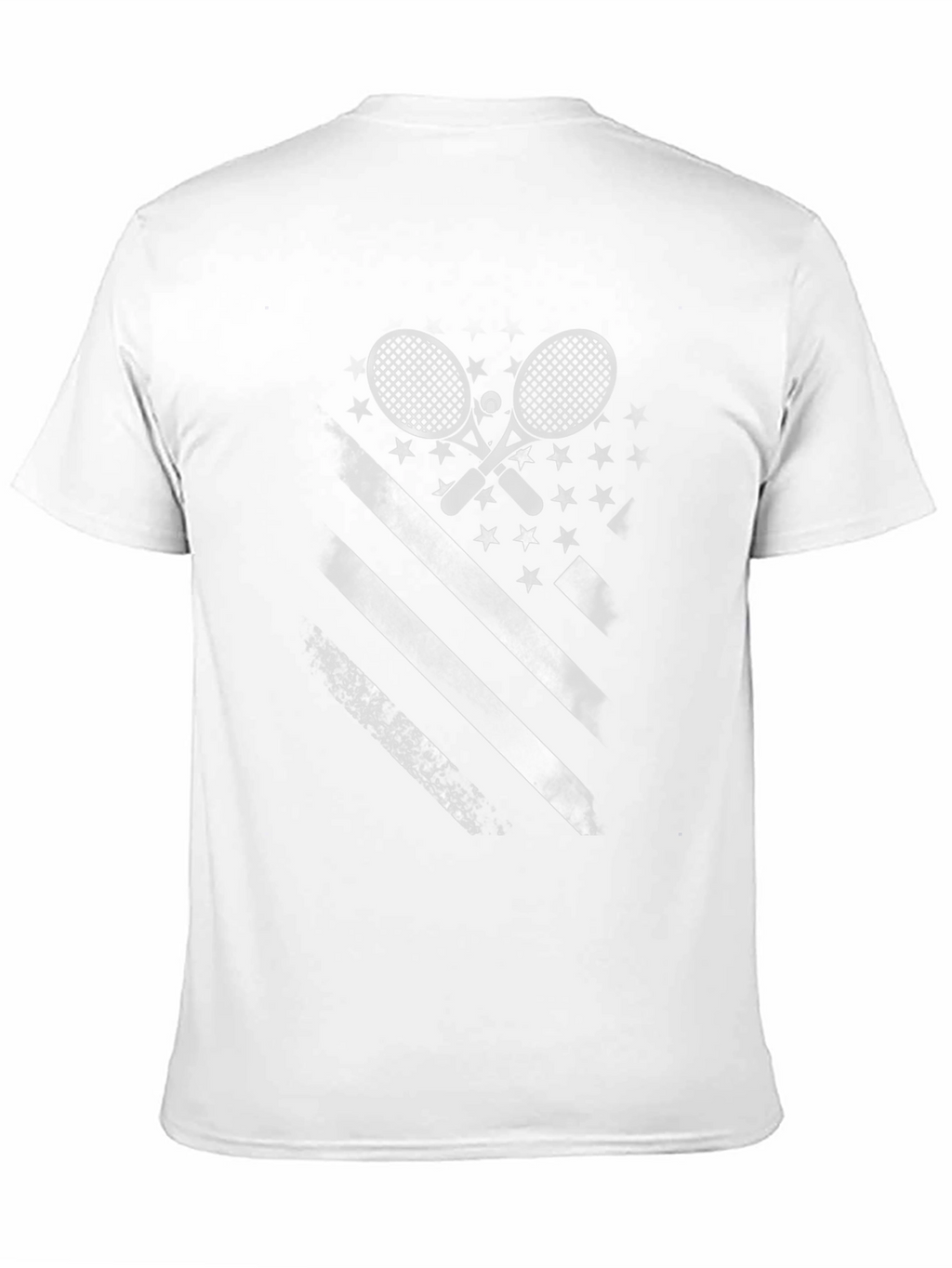 Tennis American Flag Graphic T-Shirt