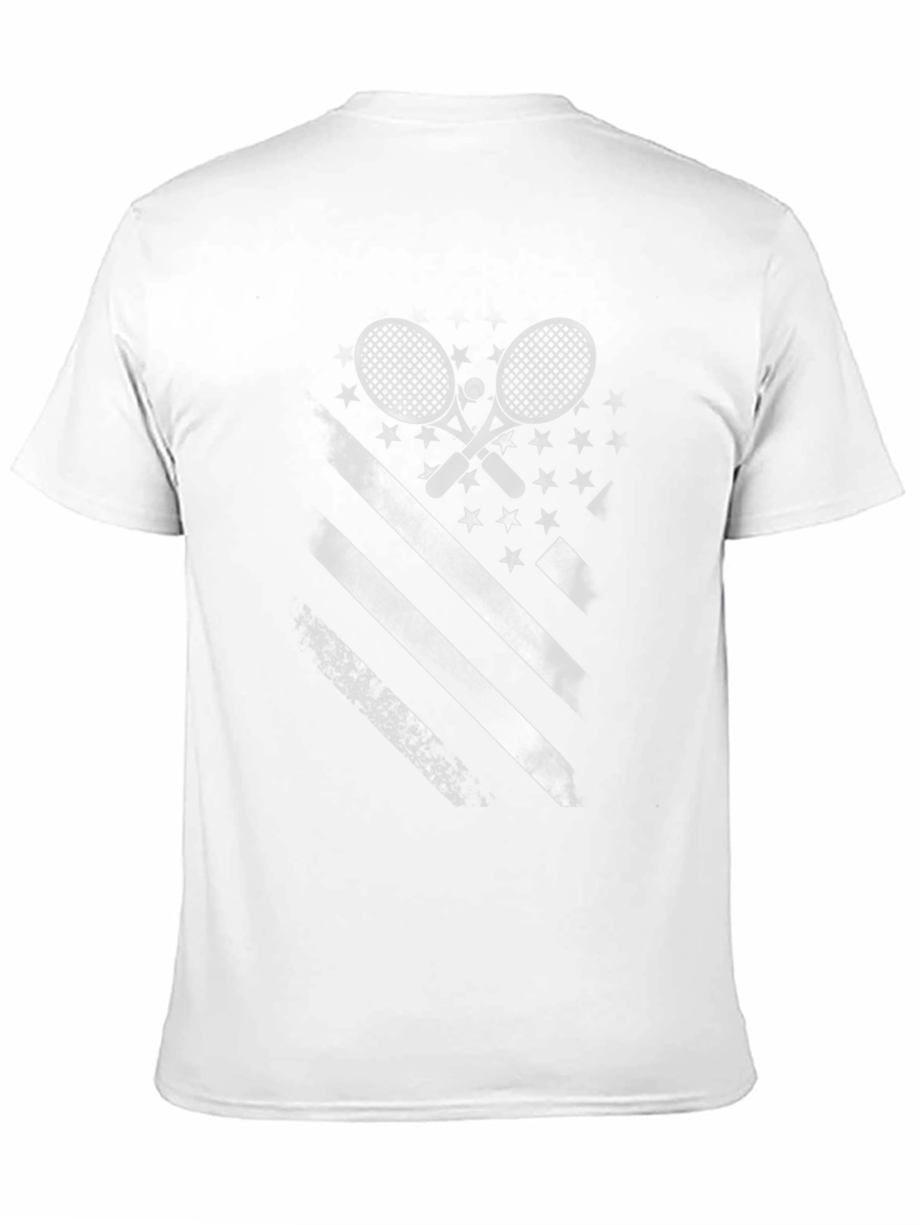 Tennis American Flag Graphic T-Shirt