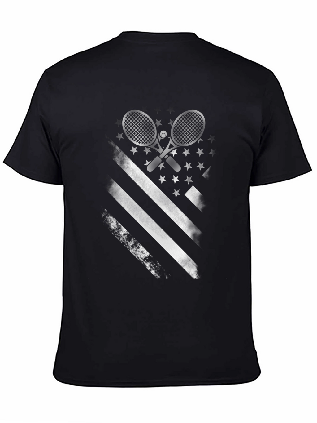Tennis American Flag Graphic T-Shirt