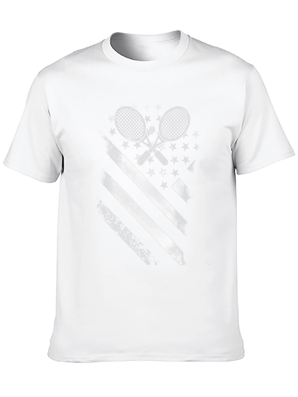 Tennis American Flag Graphic T-Shirt