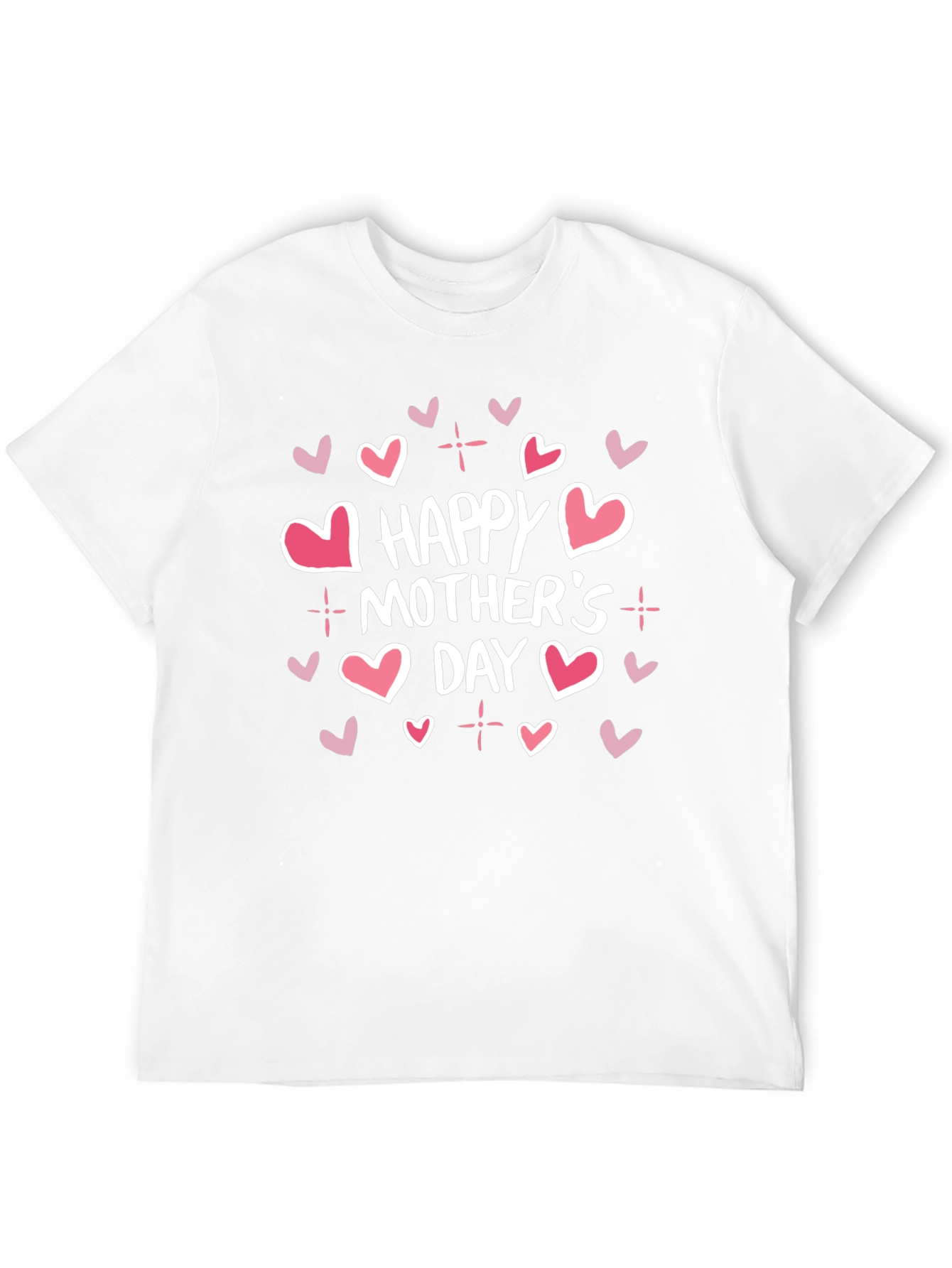 Happy Mothers Day Graphic Tee - Black