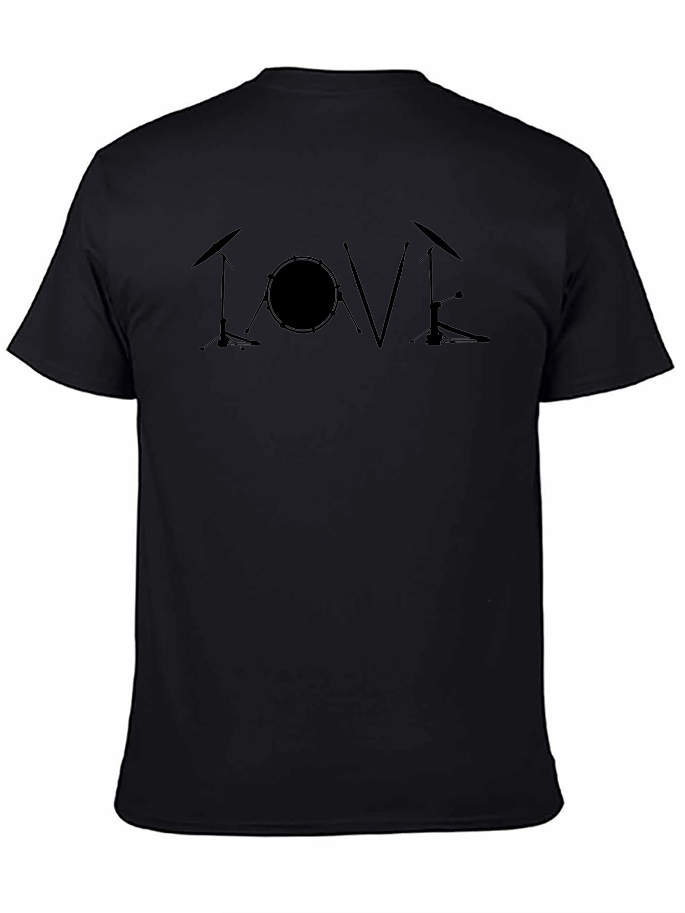 Drum Kit LOVE Graphic Tee - Musician Shirt