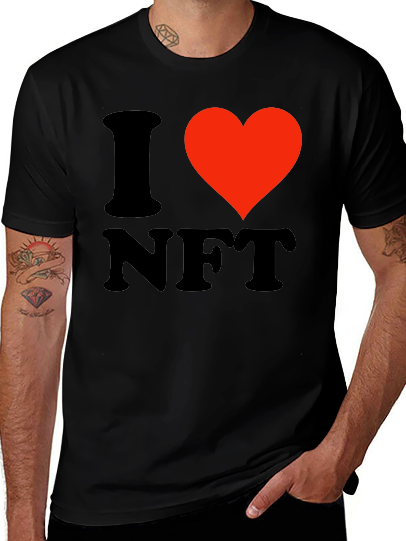I Love NFT T-Shirt - Black