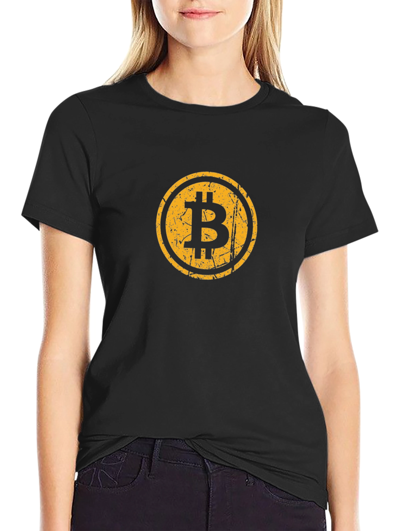 Bitcoin Crypto Graphic Tee - Black