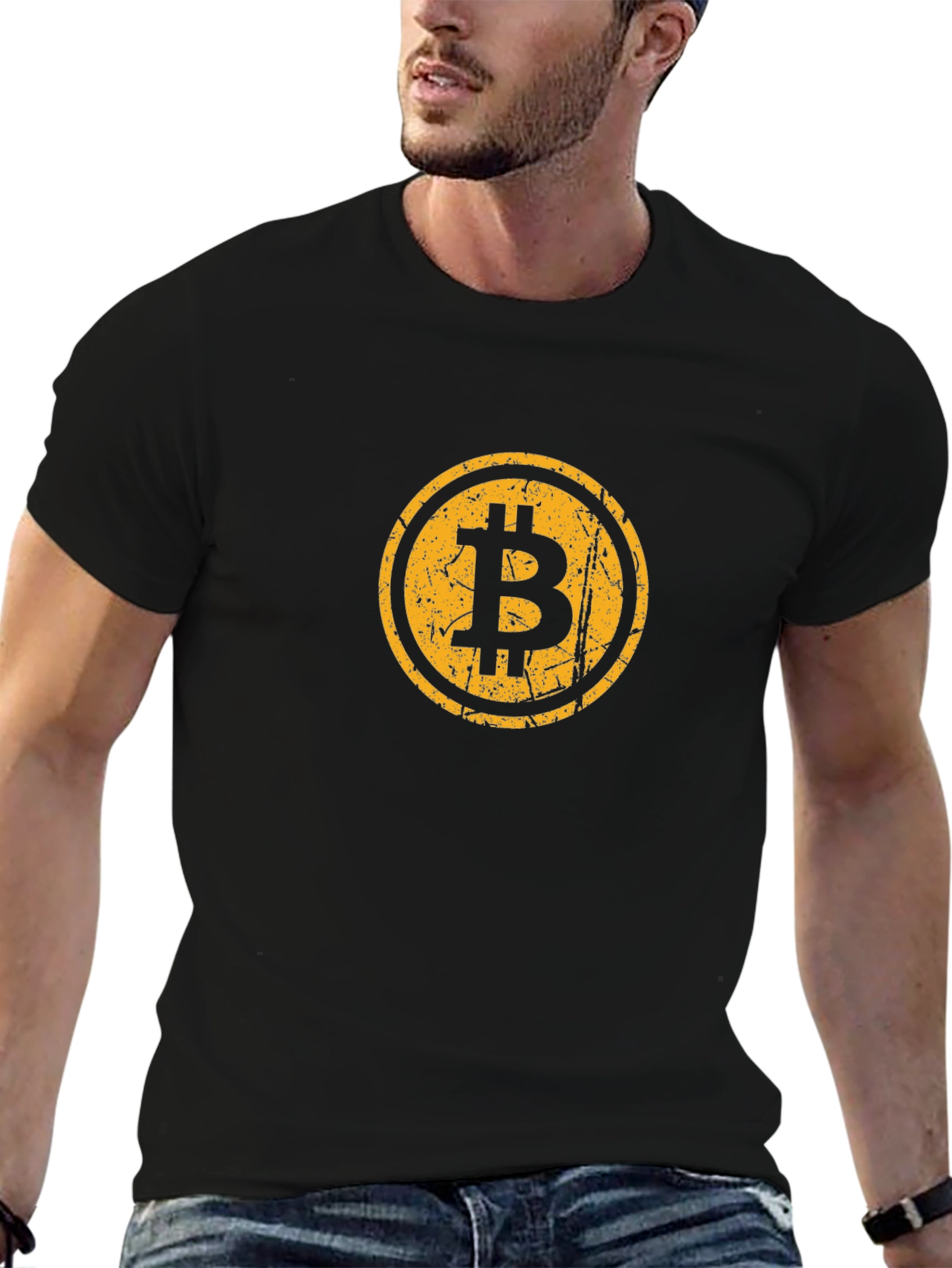Bitcoin Crypto Graphic Tee - Black