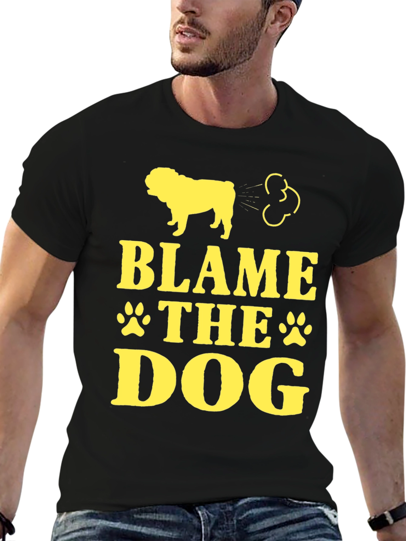 Blame The Dog Funny T-Shirt