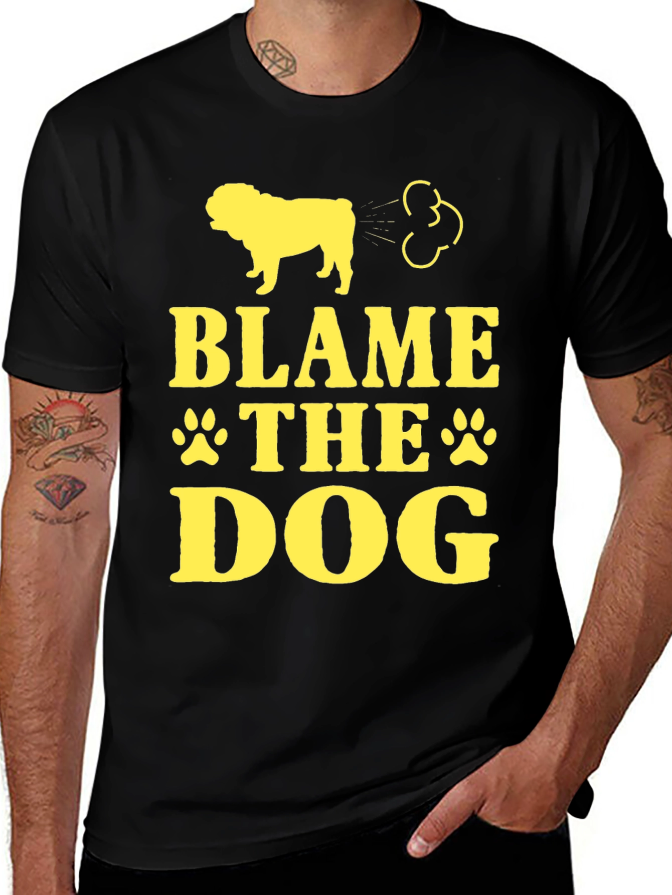 Blame The Dog Funny T-Shirt