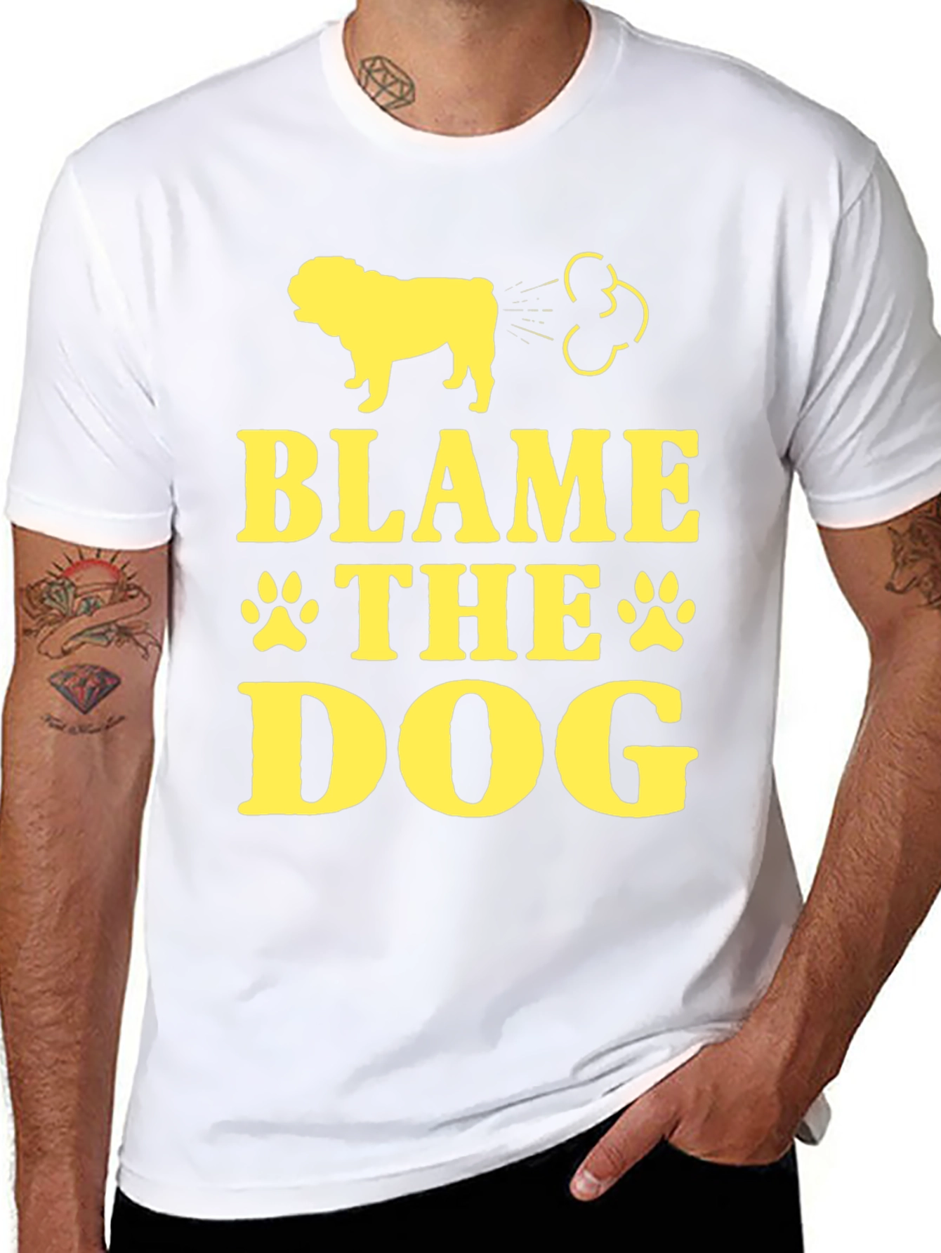 Blame The Dog Funny T-Shirt