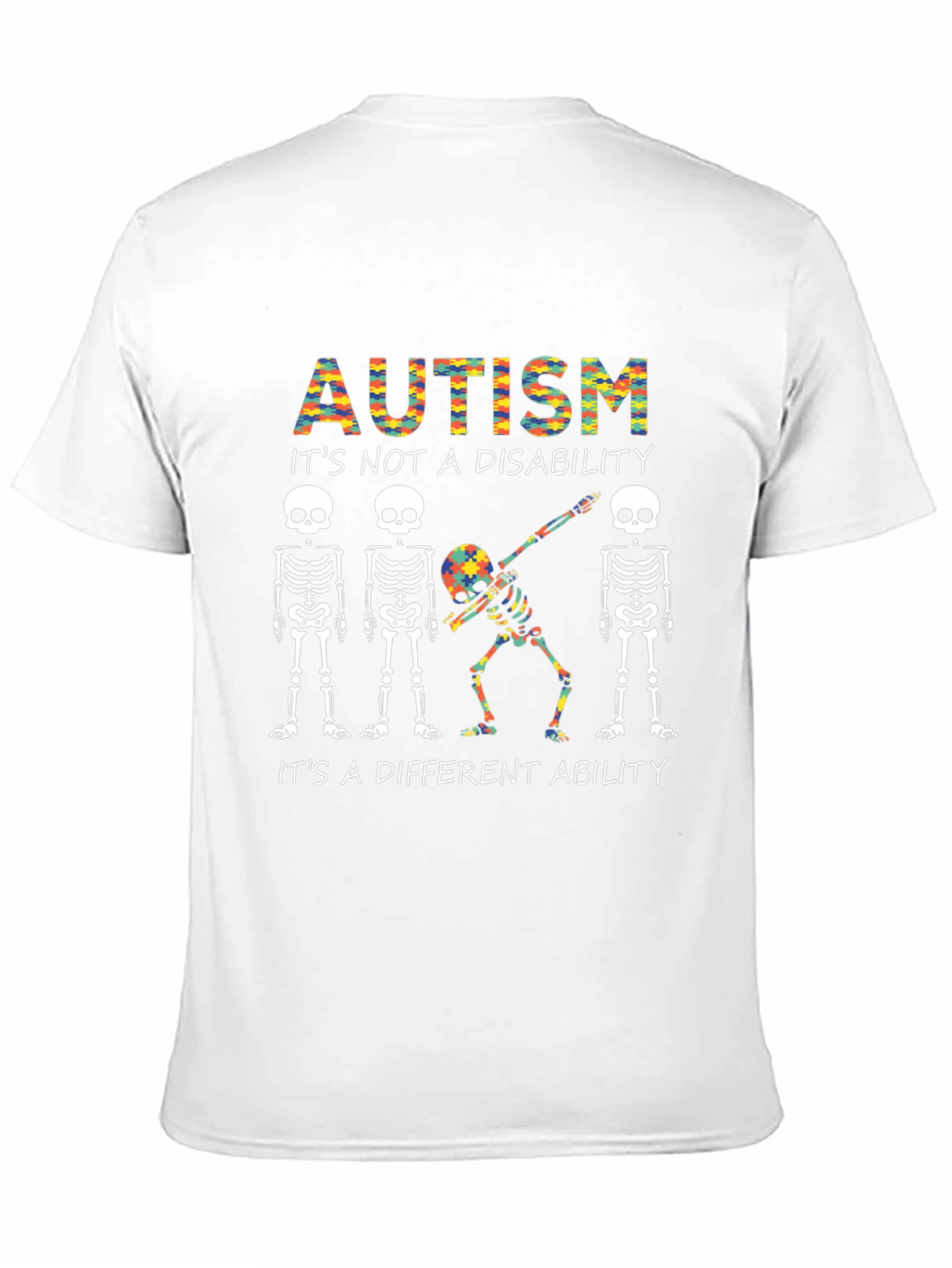 Autism Awareness Skeleton T-Shirt