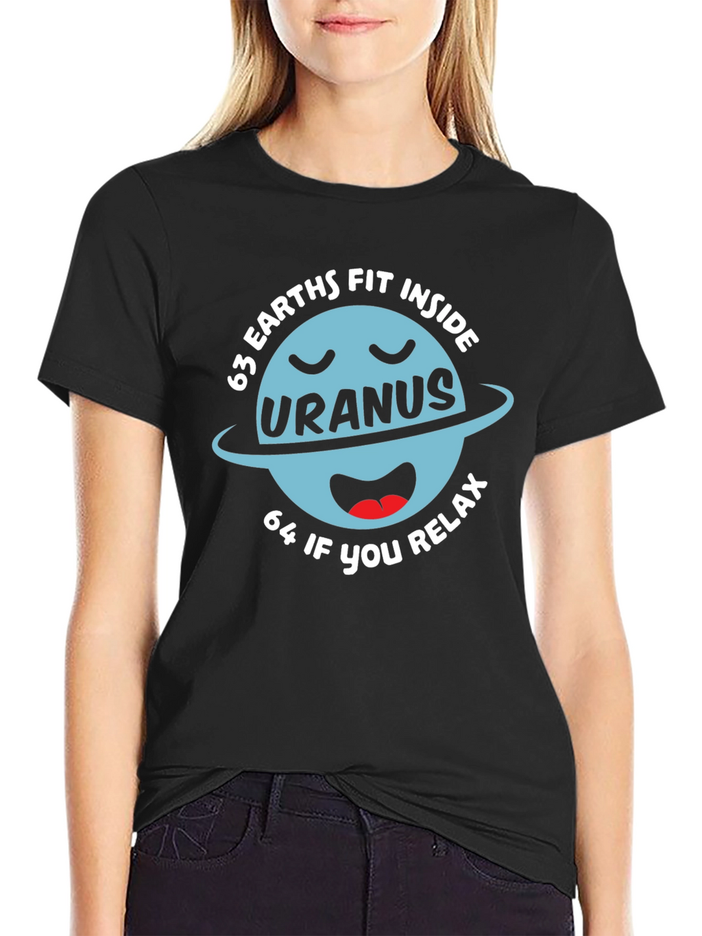 Funny Uranus Planet Graphic T-Shirt