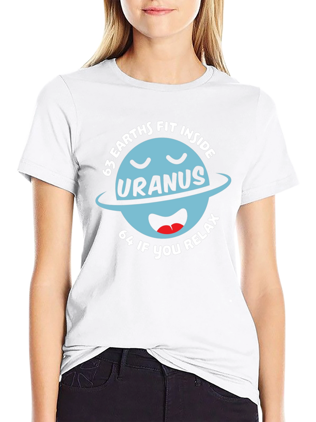 Funny Uranus Planet Graphic T-Shirt