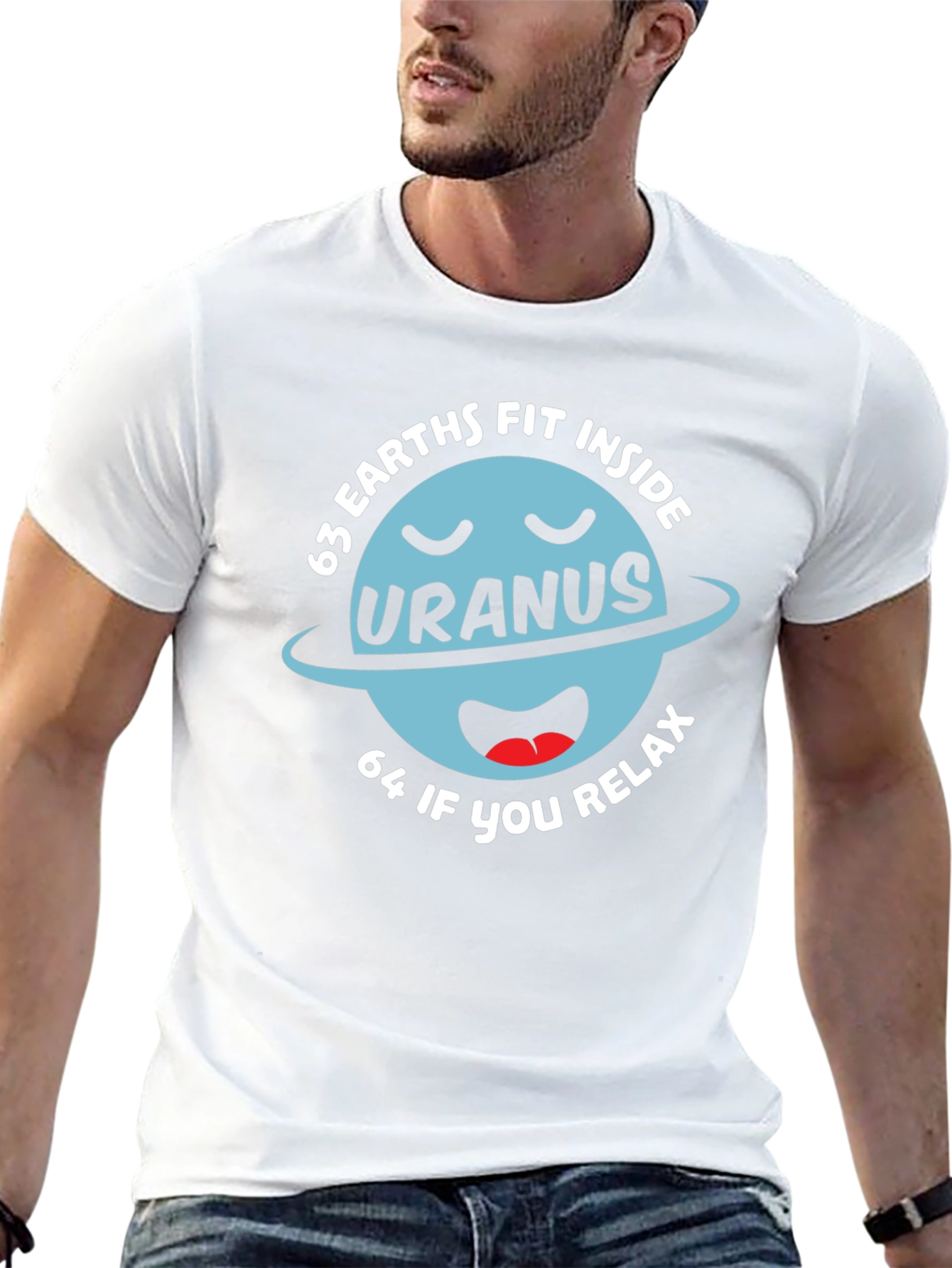 Funny Uranus Planet Graphic T-Shirt
