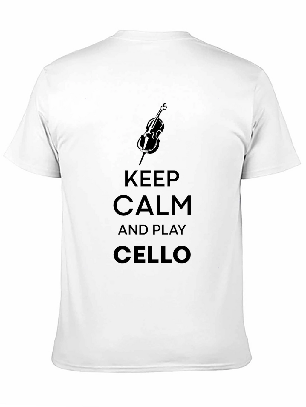 Keep Calm and Play Cello Black T-Shirt