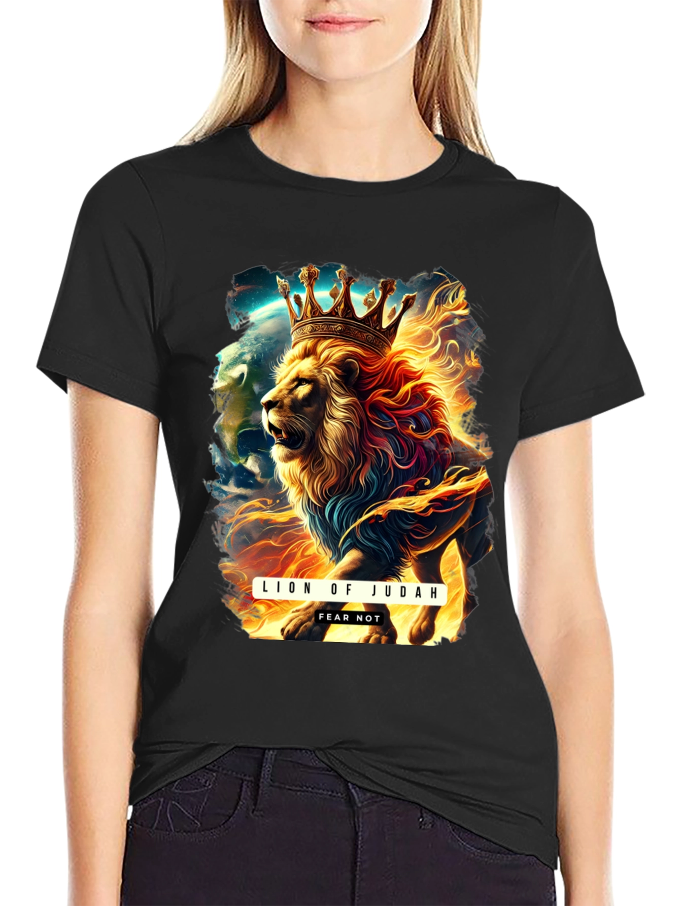 Lion of Judah T-Shirt: Fear Not Graphic Tee