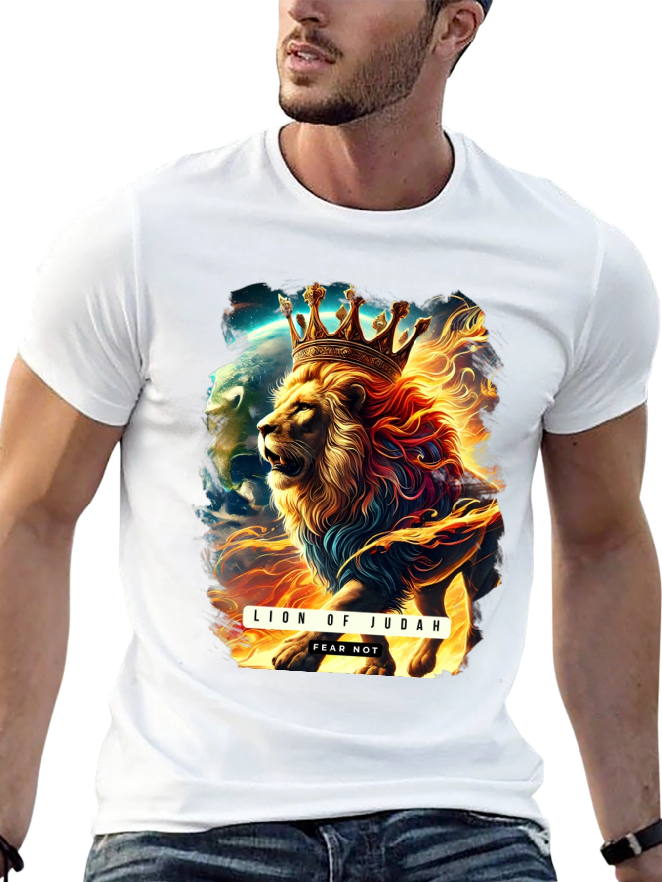 Lion of Judah T-Shirt: Fear Not Graphic Tee