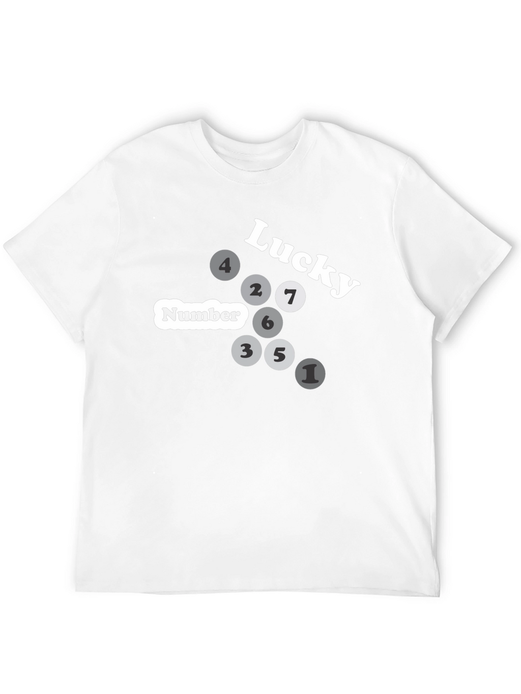 Lucky Number Graphic Tee - Black