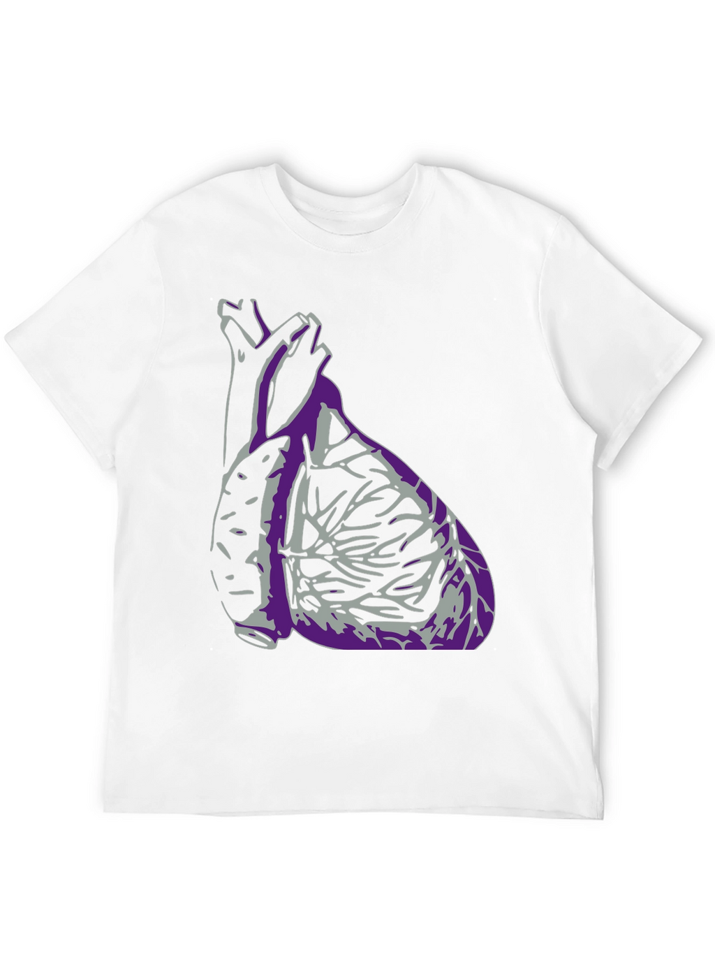 Anatomical Heart Graphic T-Shirt - Black