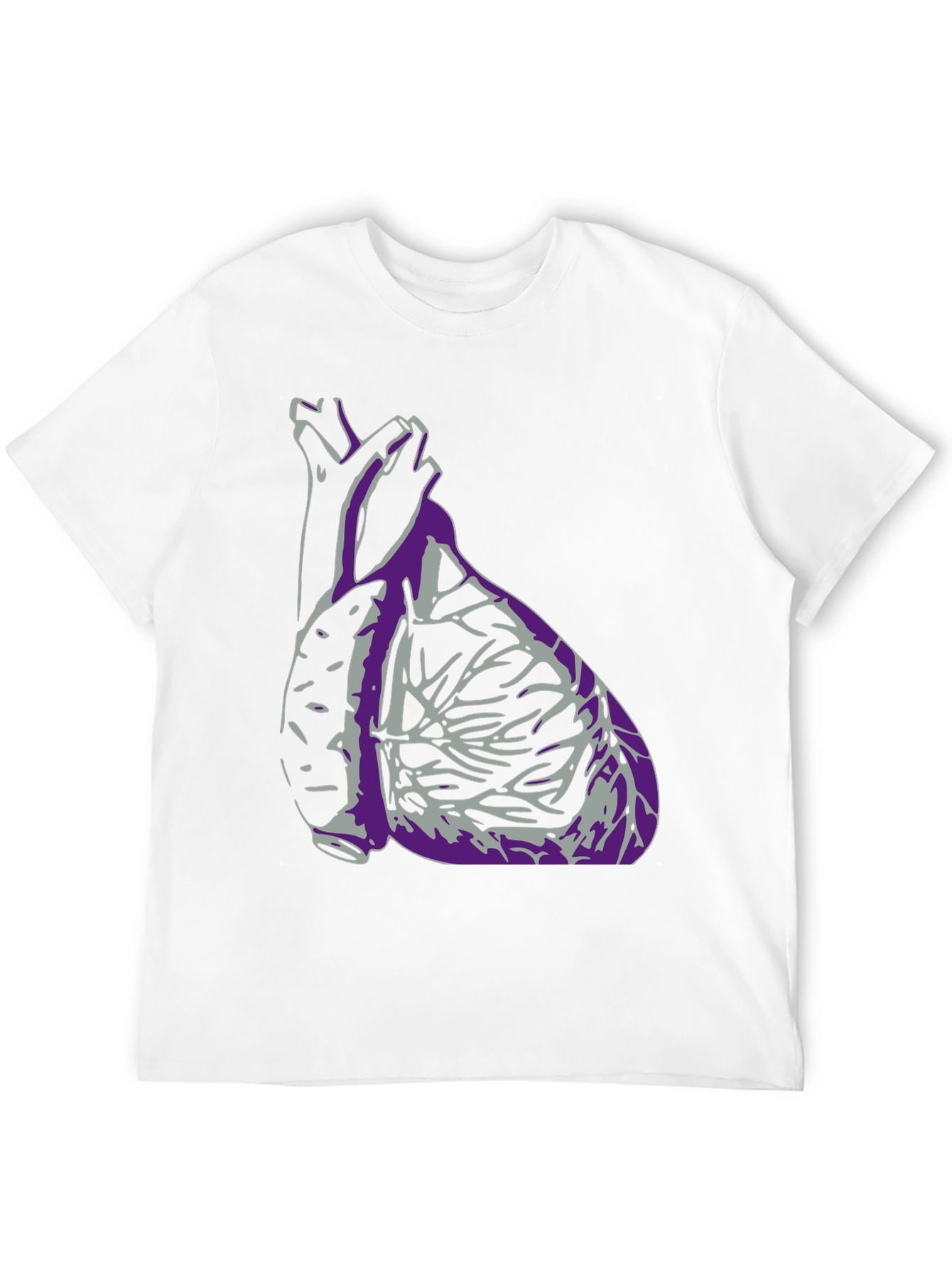 Anatomical Heart Graphic T-Shirt - Black
