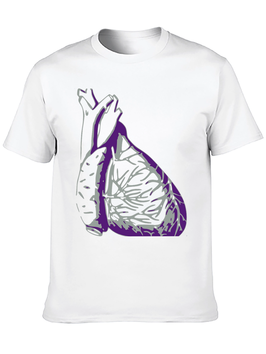 Anatomical Heart Graphic T-Shirt - Black