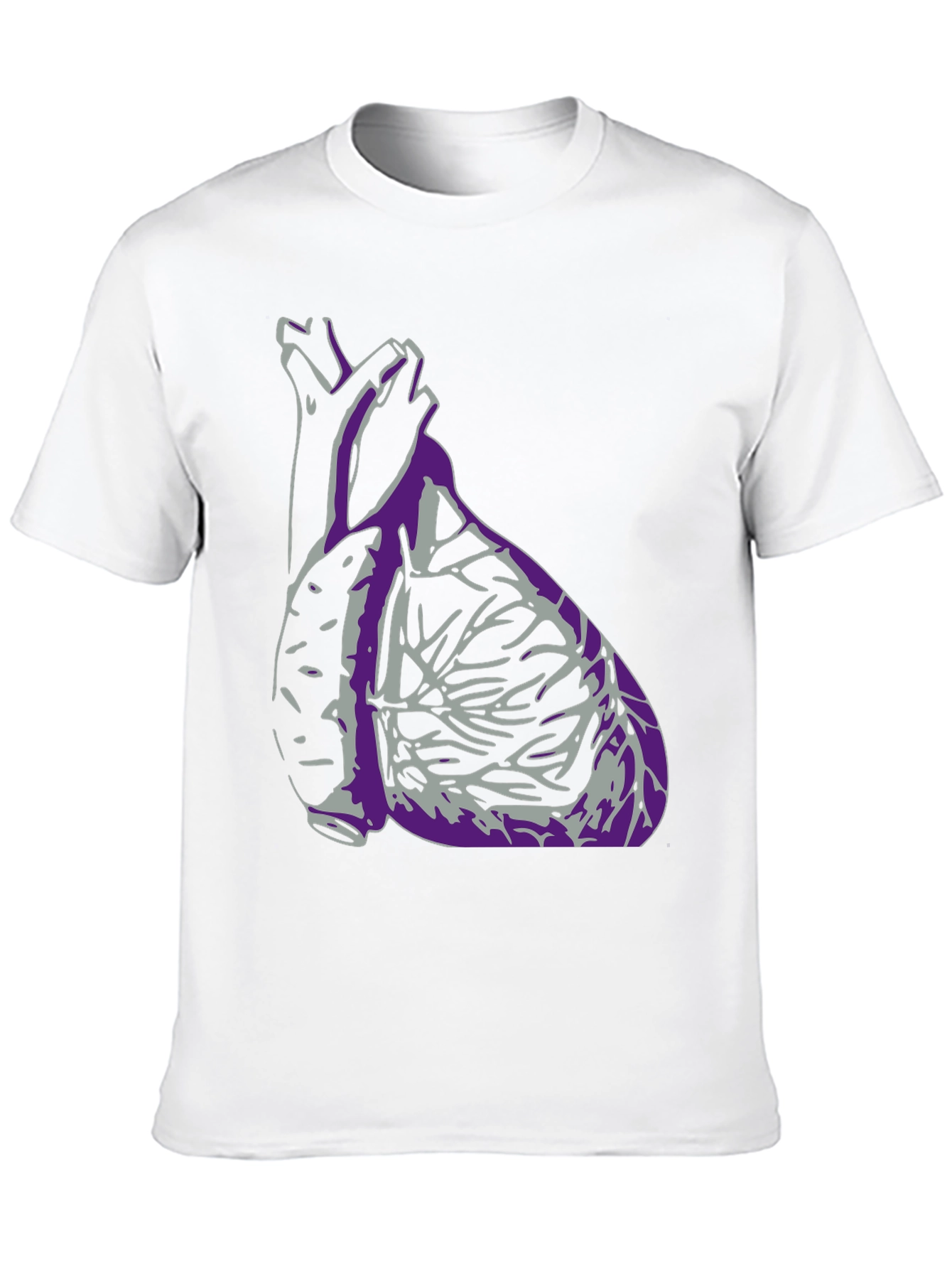 Anatomical Heart Graphic T-Shirt - Black
