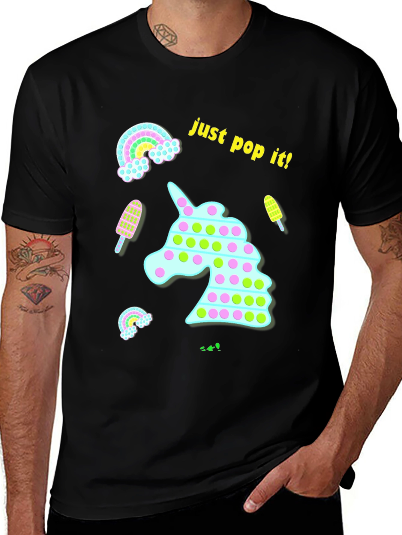 Just Pop It! Fun Unicorn T-Shirt