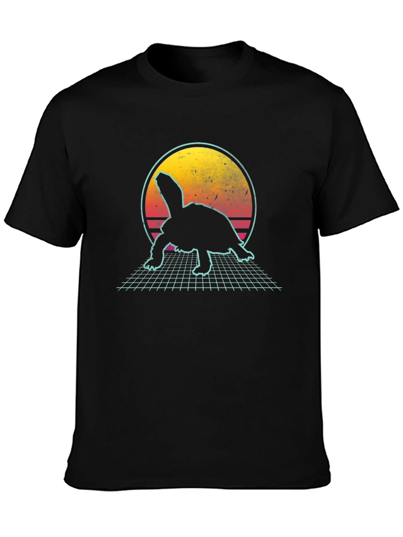 Retro Turtle T-Shirt - Synthwave Graphic Tee