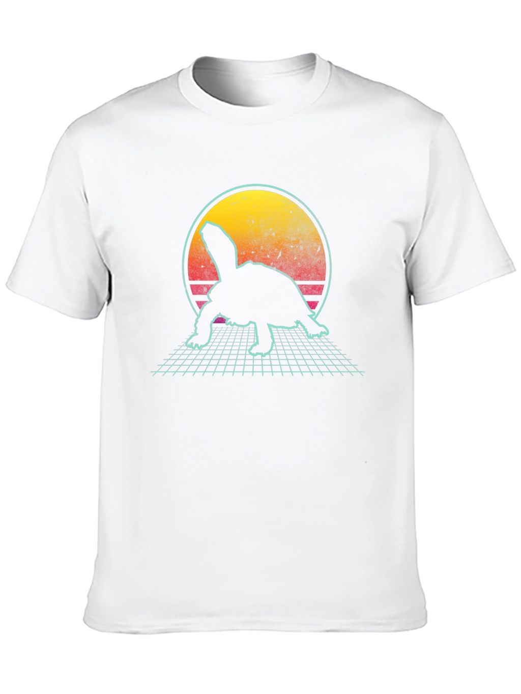 Retro Turtle T-Shirt - Synthwave Graphic Tee