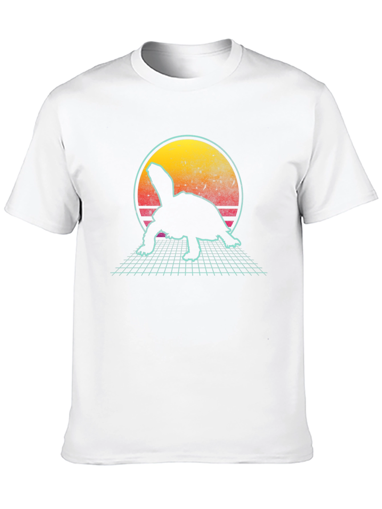 Retro Turtle T-Shirt - Synthwave Graphic Tee