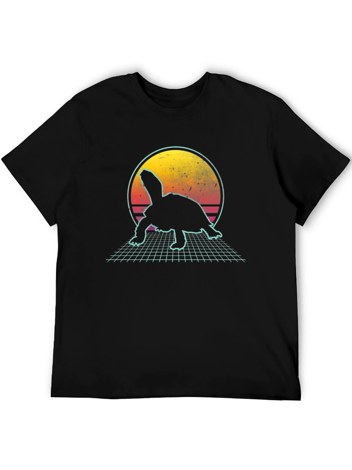 Retro Turtle T-Shirt - Synthwave Graphic Tee
