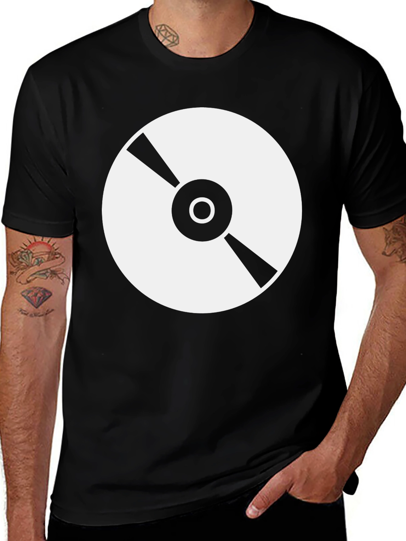 Retro Vinyl Record Graphic T-Shirt