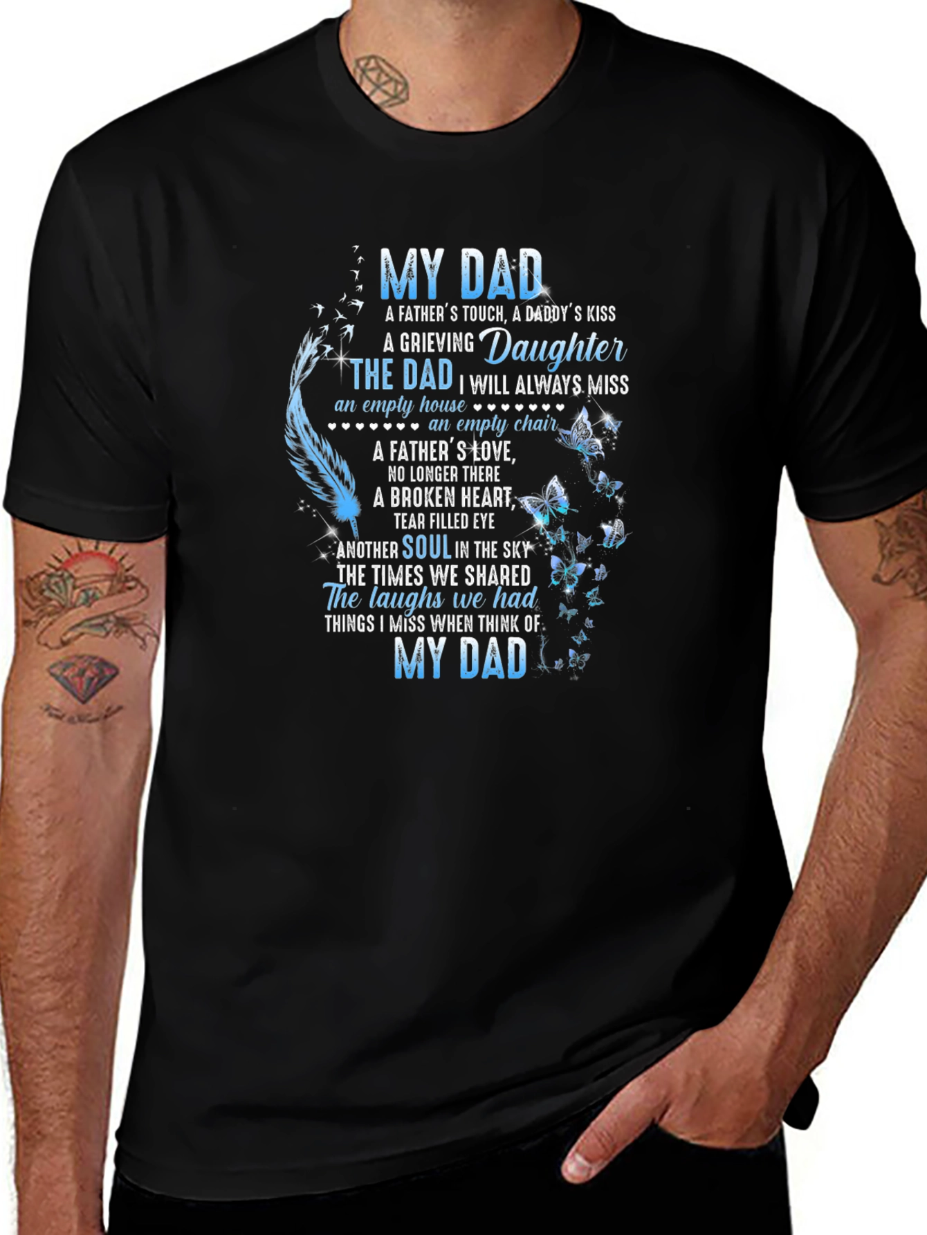 My Dad Memorial T-Shirt Daughters Loss